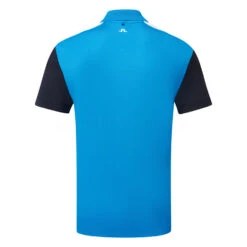 J.Lindeberg Andie Golf Polo Shirt -FootJ Golf Club Shop J.Lindeberg SS23 Andi Regular Fit Polo GMJT09663 O175 SHLIN205 Brilliant Blue Back