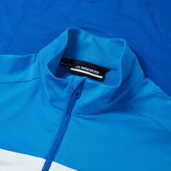 J.Lindeberg Jarvis Full Zip Golf Jacket -FootJ Golf Club Shop J.Lindeberg SS23 Jarvis Mid Layer AMJS07968 O175 SWLIN101 Brilliant Blue Detail