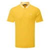 J.Lindeberg Tyson Golf Polo Shirt 2 J.Lindeberg Tyson Golf Polo Shirt -FootJ Golf Club Shop J.Lindeberg SS23 Tyson Regular Fit Polo GMJT07647 I040 SHLIN187 CitrusWhite Front