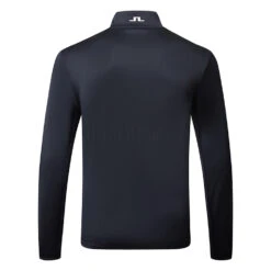 J.Lindeberg Bran 1/2 Zip Golf Sweater -FootJ Golf Club Shop J.Lindeberg GMJS08145 6855 M Bran Mid Layer UK SMU JL Navy SWLIN090 Back