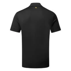 J.Lindeberg Diamond Golf Polo Shirt -FootJ Golf Club Shop J.Lindeberg GMJT06475 9999 M Diamond Regular Fit Polo Black Back