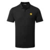 J.Lindeberg Diamond Golf Polo Shirt -FootJ Golf Club Shop J.Lindeberg GMJT06475 9999 M Diamond Regular Fit Polo Black Front