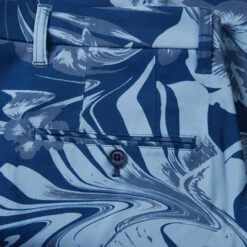 J.Lindeberg Eloy Print Golf Shorts -FootJ Golf Club Shop J.Lindeberg GMPA07407 O470 34 Eloy Print Shorts Hibiscus Blue Detail