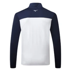 Mizuno Quick Dry Breeze Elite ST 1/4 Zip Golf Sweater -FootJ Golf Club Shop Mizuno SS22 Breeze Elite ST 1 4 Zip Sweater 52GC2002 14 Code SWMIZ043 M Deep Navy Back