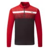 Mizuno Quick Dry Breeze Elite ST 1/4 Zip Golf Sweater 1 Mizuno Quick Dry Breeze Elite ST 1/4 Zip Golf Sweater -FootJ Golf Club Shop Mizuno SS22 Breeze Elite ST 1 4 Zip Sweater 52GC2002 62 Code SWMIZ044 M Red Front