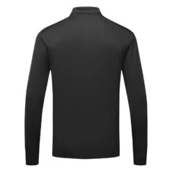 Nike Dry Victory Solid Long Sleeve Golf Polo Shirt -FootJ Golf Club Shop Nike Golf AW22 Dri Fit Victory Solid Long Sleeve Shirt DN2344 010 SHNIK815 S Black White bACK