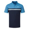 Nike Dry Victory Colourblock Golf Polo Shirt -FootJ Golf Club Shop Nike SS22 Dri Fit Victory Colourblock Polo Shirt DH0845 469 Code SHNIK795 Front