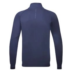 Oscar Jacobson Lexington 1/4 Zip Golf Sweater 7 Oscar Jacobson Lexington 1/4 Zip Golf Sweater -FootJ Golf Club Shop Oscar Jacobson AW22 Lexington Midlayer OJTOP0099 SWOSC204 S Navy Back
