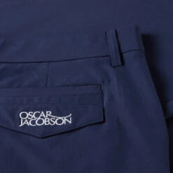 Oscar Jacobson Desmond Golf Trousers 7 Oscar Jacobson Desmond Golf Trousers -FootJ Golf Club Shop Oscar Jacobson AW22 Desmond Trousers Navy OJTRS0119 TROSC074 30 W 31 Leg Detail