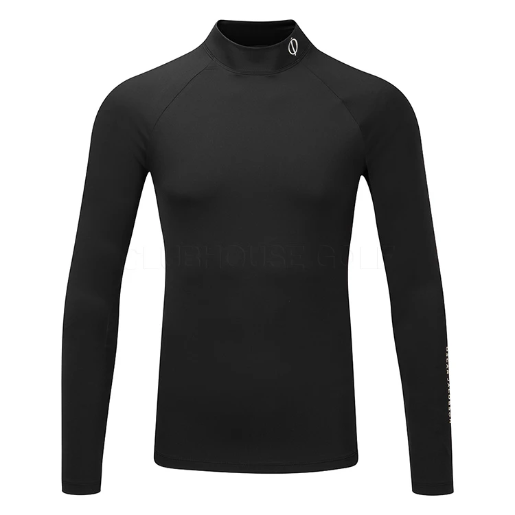 FootJ Golf Club Shop -FootJ Golf Club Shop Oscar Jacobson AW20 Hamilton Base Layer OJTOP0008 Code BLOSC012 Black Front