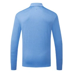 Ping Angus Long Sleeve Golf Polo Shirt -FootJ Golf Club Shop Ping AW22 Angus Performance Long Sleeve Polo Shirt PO3504 FB56 SHPIN321 French Blue Multi back