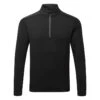 Ping Marshall 1/2 Zip Fleece Golf Sweater 1 Ping Marshall 1/2 Zip Fleece Golf Sweater -FootJ Golf Club Shop Ping AW22 Marshall Half Zip Fleece PO3546 D88 SWPIN161 Black Black Front