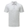 Ping Alexander Golf Polo Shirt -FootJ Golf Club Shop Ping SS22 Alexander Polo Shirt P03463 WG01 Code SHPIN309 M White Griffin Front