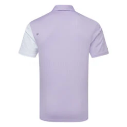 Ping Mack Golf Polo Shirt 7 Ping Mack Golf Polo Shirt -FootJ Golf Club Shop Ping SS23 Mack Polo Shirt P03576 WCL9 SHPIN342 White Cool Lilac Multi Back