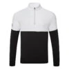 Ping Nexus 1/2 Zip Golf Sweater -FootJ Golf Club Shop Ping SS23 Nexus 1 4 Zip Sweater P03578 090 SWPIN173 Black White Front