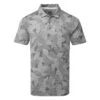 Puma Cloudspun Leaflet Golf Polo Shirt -FootJ Golf Club Shop Puma SS22 Cloudspun Leaflet Polo 535445 01 SHPUM652 Quiet Shade Heather Front