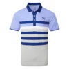Puma MATTR One Way Golf Polo Shirt -FootJ Golf Club Shop Puma SS22 Mattr One Way Polo 599115 25 SHPUM650 Lavendar Pop Blazing Blue Front