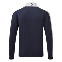 Sunderland Arizona Mid Layer Golf Top -FootJ Golf Club Shop Sunderland AW21 Arizona Midlayer Sweater SUNMC87 ARI Code SWSUN025 M Navy Silver Back