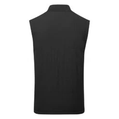 TravisMathew Cold Shoulder Full Zip Golf Vest -FootJ Golf Club Shop Travis Mathew SS21 Cold Shoulder Sweater Vest 1MT369 0BLK Code SWTRA019 M Black Back