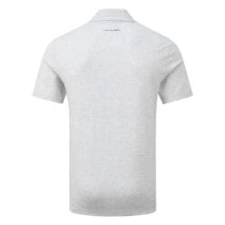 TravisMathew Make Camp Golf Polo Shirt 10 TravisMathew Make Camp Golf Polo Shirt -FootJ Golf Club Shop Travis Mathew SS21 Make Camp Golf Polo Shirt 1MW145 Code SHTRA048 Heather Light Grey Back