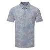 TravisMathew Patio Time Golf Polo Shirt 1 TravisMathew Patio Time Golf Polo Shirt -FootJ Golf Club Shop Travis Mathew SS21 Patio Time Golf Polo Shirt 1MW148 SHTRA058 L Heather Medium Grey Front