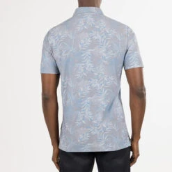 TravisMathew Patio Time Golf Polo Shirt 13 TravisMathew Patio Time Golf Polo Shirt -FootJ Golf Club Shop Travis Mathew SS21 Patio Time Golf Polo Shirt 1MW148 SHTRA058 L Heather Medium Grey Model 3