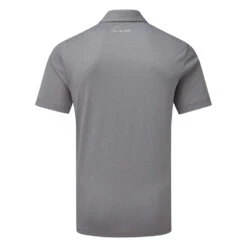 TravisMathew Private Dock Golf Polo Shirt 10 TravisMathew Private Dock Golf Polo Shirt -FootJ Golf Club Shop Travis Mathew SS21 Private Dock Golf Polo Shirt 1MW149 SHTRA054 M Heather Medium Grey Back