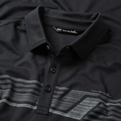 FootJ Golf Club Shop -FootJ Golf Club Shop Travis Mathew SS21 River Basin Golf Polo Shirt 1MW150 SHTRA059 L Black Detail
