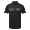 TravisMathew River Basin Golf Polo Shirt 2 TravisMathew River Basin Golf Polo Shirt -FootJ Golf Club Shop Travis Mathew SS21 River Basin Golf Polo Shirt 1MW150 SHTRA059 L Black Front