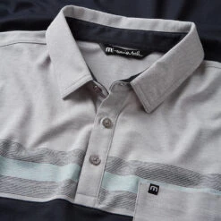 FootJ Golf Club Shop -FootJ Golf Club Shop Travis Mathew SS21 Salad Days Golf Polo Shirt 1MW110 SHTRA056 S Heather Light Grey Detail