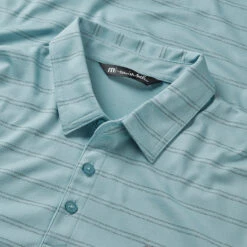 FootJ Golf Club Shop -FootJ Golf Club Shop Travis Mathew SS21 Tahoe Polo Shirt 1MW154 Code SHTRA034 M Heather Delphinium Detail