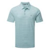 TravisMathew Tahoe Golf Polo Shirt -FootJ Golf Club Shop Travis Mathew SS21 Tahoe Polo Shirt 1MW154 Code SHTRA034 M Heather Delphinium Front