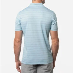 TravisMathew Tahoe Golf Polo Shirt -FootJ Golf Club Shop Travis Mathew SS21 Tahoe Polo Shirt 1MW154 Code SHTRA034 M Heather Delphinium Model 3