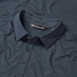 FootJ Golf Club Shop -FootJ Golf Club Shop Travis Mathew SS21 The Heater Golf Polo Shirt 1MW395 Code SHTRA036 M Vintage Indigo Black Detail