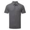 TravisMathew Two Hour Delay Golf Polo Shirt -FootJ Golf Club Shop Travis Mathew SS21 Two Hour Delay Polo Shirt 1MV108 Code SHTRA033 M Heather Dark Grey Front