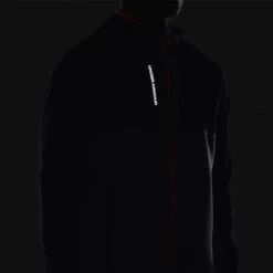 Under Armour Storm Daytona Full Zip Hoodie -FootJ Golf Club Shop Under Armour AW22 Storm Daytona Full Zip Sweater 1373412 012 SWUND184 Pitch Gray Black Reflective Model 2