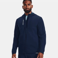Under Armour Storm Daytona Full Zip Golf Hoodie -FootJ Golf Club Shop Under Armour AW22 Storm Daytona Full Zip Sweater 1373412 012 SWUND185Academy Academy Reflective Model 1