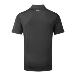 Under Armour Performance Printed Golf Polo Shirt 7 Under Armour Performance Printed Golf Polo Shirt -FootJ Golf Club Shop Under Armour SS22 Performance Printed Golf Polo Shirt Jet Gray black Black 1361857 010 Back