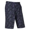 Under Armour Drive Printed Golf Shorts -FootJ Golf Club Shop Under Armour SS23 Drive Printed Shorts 1377403 410 TSUND050 Midnight Navy Halo Grey Front