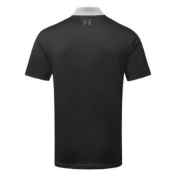 Under Armour Performance 3.0 Colour Block Golf Polo Shirt -FootJ Golf Club Shop Under Armour SS23 Performance 3.0 Colour Block Polo Shirt 1377375 035 SHUND313 S Steel Black Jet Grey Back