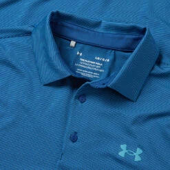 FootJ Golf Club Shop -FootJ Golf Club Shop Under Armour SS23 Playoff 3.0 Core Stripe Polo Shirt 1378676 471 SHUND324 S Blue Mirage Glacier Blue Glacier Blue Detail