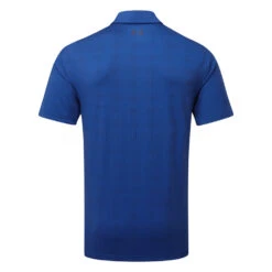 Under Armour Playoff 3.0 Deuces Grid Stripe Golf Polo Shirt -FootJ Golf Club Shop Under Armour SS23 Playoff 3.0 Deuces Grid Polo Shirt 1378677 471 SHUND330 S Blue Mirage Midnight Navy Midnight Navy Back