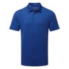 Under Armour Playoff 3.0 Deuces Grid Stripe Golf Polo Shirt -FootJ Golf Club Shop Under Armour SS23 Playoff 3.0 Deuces Grid Polo Shirt 1378677 471 SHUND330 S Blue Mirage Midnight Navy Midnight Navy Front