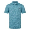 Under Armour Playoff 3.0 Palm Sketch Stripe Golf Polo Shirt 2 Under Armour Playoff 3.0 Palm Sketch Stripe Golf Polo Shirt -FootJ Golf Club Shop Under Armour SS23 Playoff 3.0 Palm Sketch Polo Shirt 1378677 400 SHUND328 S Still Water Static Blue Black Front