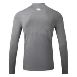 Under Armour ColdGear Armour Mock Fitted Golf Base Layer -FootJ Golf Club Shop Under Armour AW21 Armour Fitted Base Layer 1366066 020 Code BLUND028 M Charcoal Light Heather Black Back
