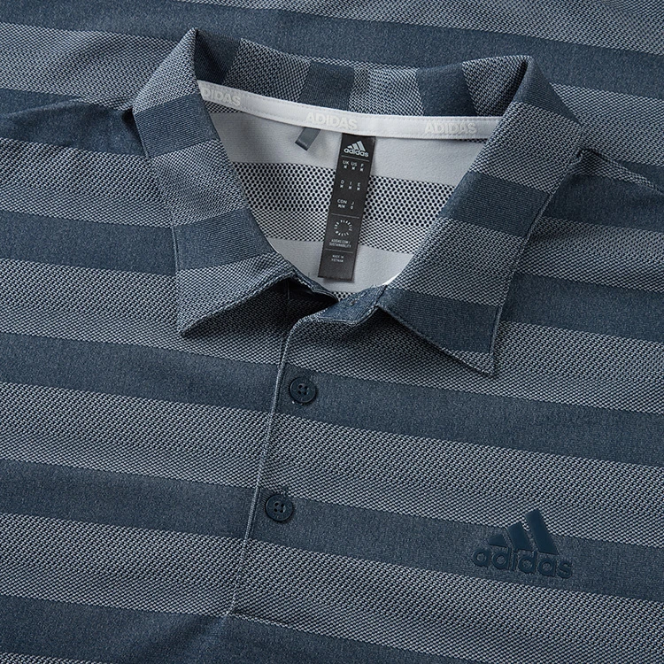 Adidas Two Colour Stripe Primegreen Golf Polo Shirt 3 Adidas Two Colour Stripe Primegreen Golf Polo Shirt - Image 2