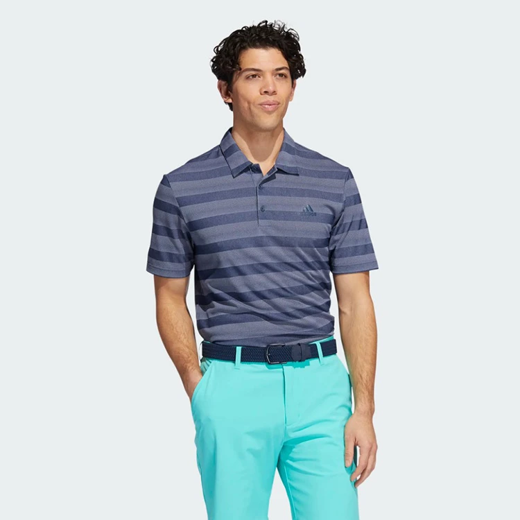 Adidas Two Colour Stripe Primegreen Golf Polo Shirt 5 Adidas Two Colour Stripe Primegreen Golf Polo Shirt - Image 4