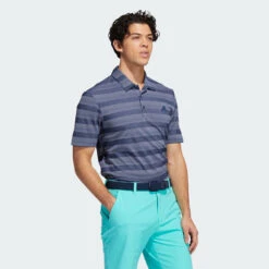 Adidas Two Colour Stripe Primegreen Golf Polo Shirt 12 Adidas Two Colour Stripe Primegreen Golf Polo Shirt -FootJ Golf Club Shop adidas SS22 Two Colour Stripe Primegreen Golf Polo Shirt HI5181 M SHADI658 Navy White Model 3